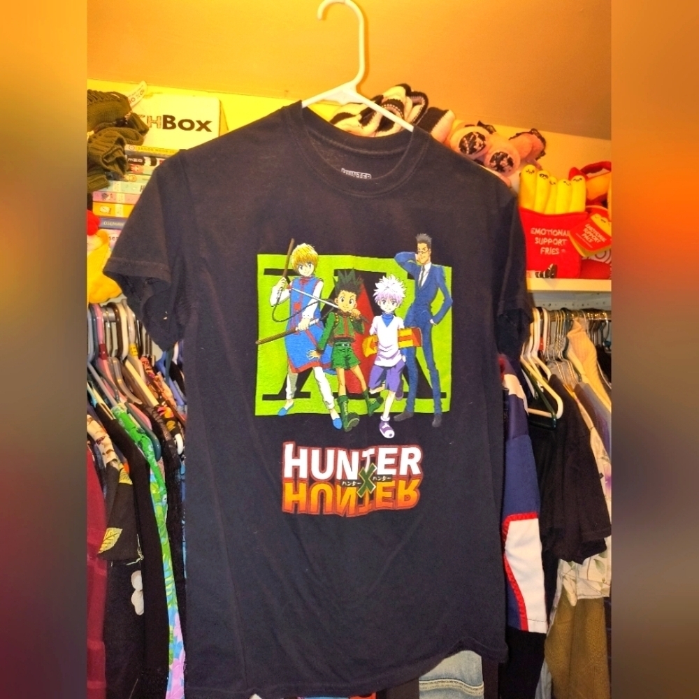 Hunter X Hunter Anime Manga Small Women's Mens Dark Gray Tee